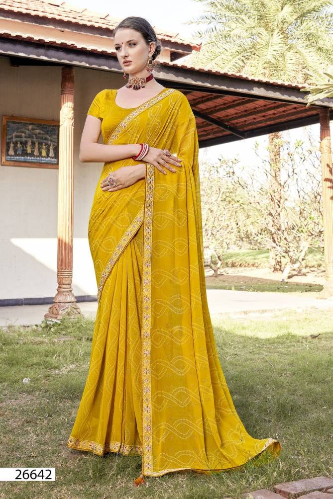 Snehil By Vallabhi Printed Georgette Sarees Wholesale Suppliers In India